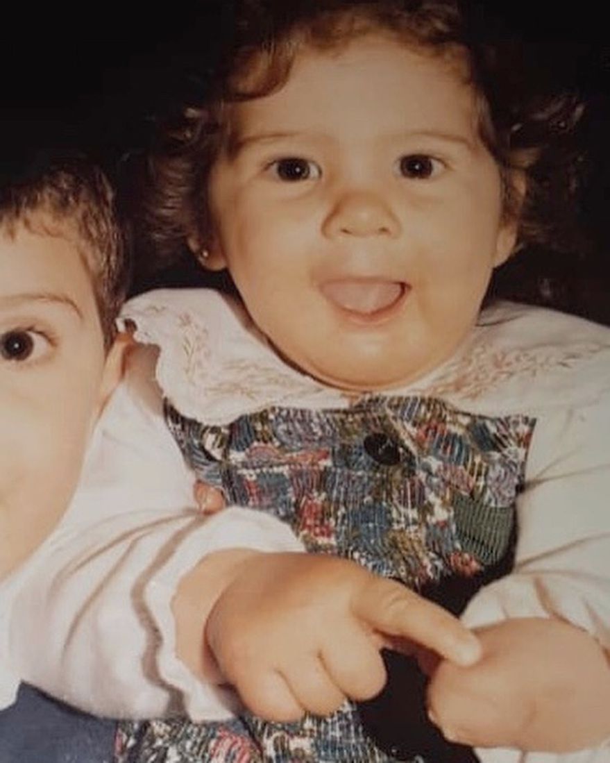 Una imagen de Daniela, de su álbum familiar, cuando era una beba.